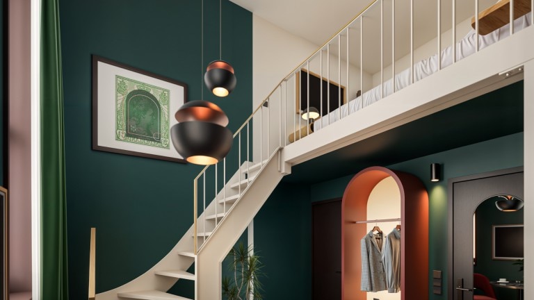 Split level kamer - The Ald Hote