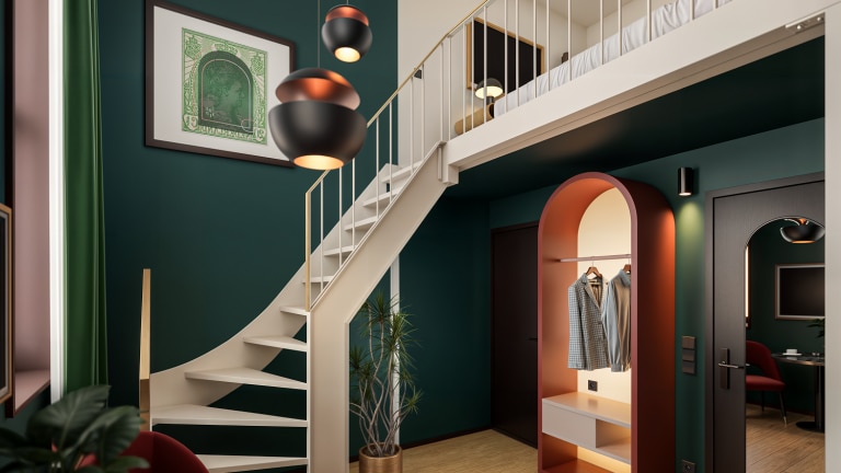 Split level kamer - The Ald Hote