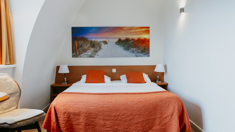 Double kamer met bad en zeezicht - Hotel Restaurant Victoria - Bergen aan zee