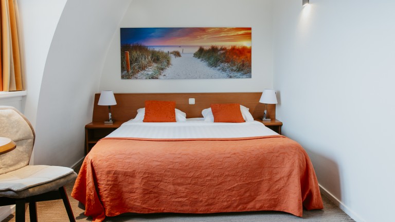 Double kamer met bad en zeezicht - Hotel Restaurant Victoria