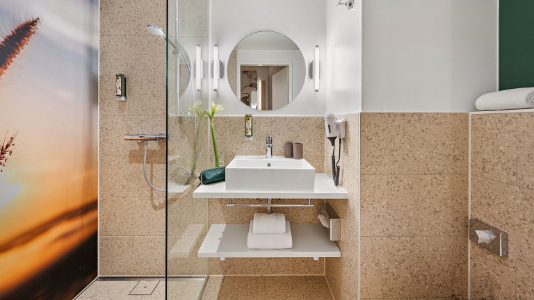 Badkamer - Hey Lou Hotel Karlsruhe Messe