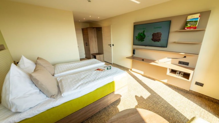 Eenpersoonskamer met balkon fernblick - Wohlfühlhotel der Jägerhof