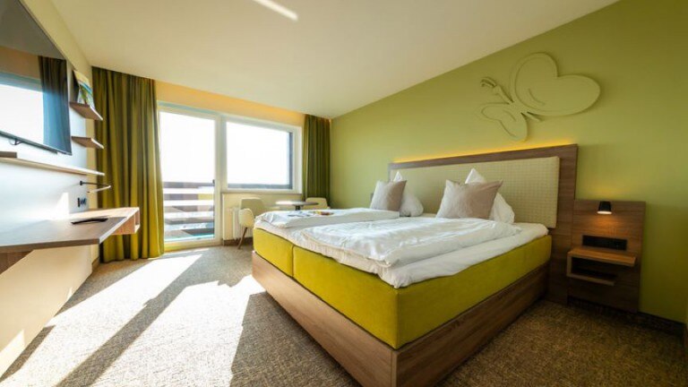 Eenpersoonskamer met balkon fernblick - Wohlfühlhotel der Jägerhof