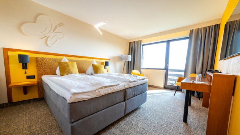 Eenpersoonskamer met balkon fernblick - Wohlfühlhotel der Jägerhof