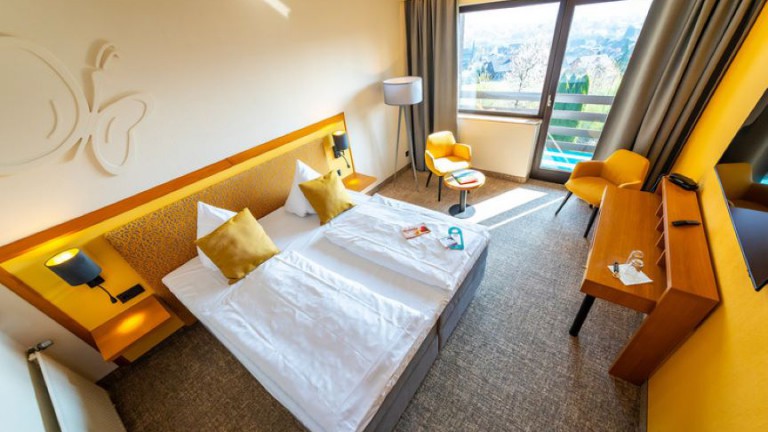 Eenpersoonskamer met balkon fernblick - Wohlfühlhotel der Jägerhof