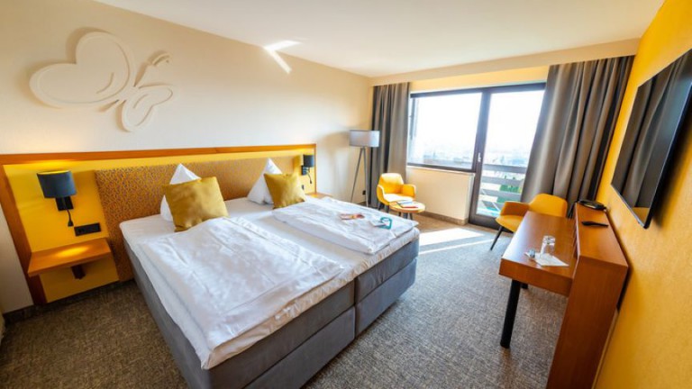 Tweepersoonskamer met balkon fernblick - Wohlfühlhotel der Jägerhof