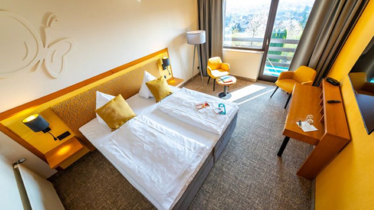 Tweepersoonskamer met balkon fernblick - Wohlfühlhotel der Jägerhof