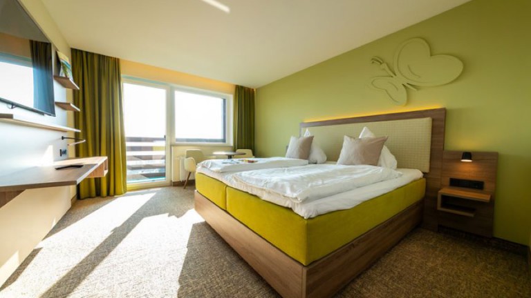 Tweepersoonskamer met balkon fernblick - Wohlfühlhotel der Jägerhof