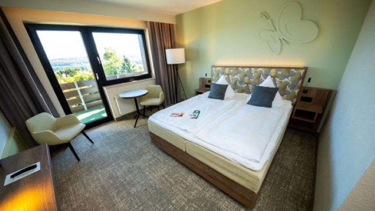 Tweepersoonskamer met balkon fernblick - Wohlfühlhotel der Jägerhof