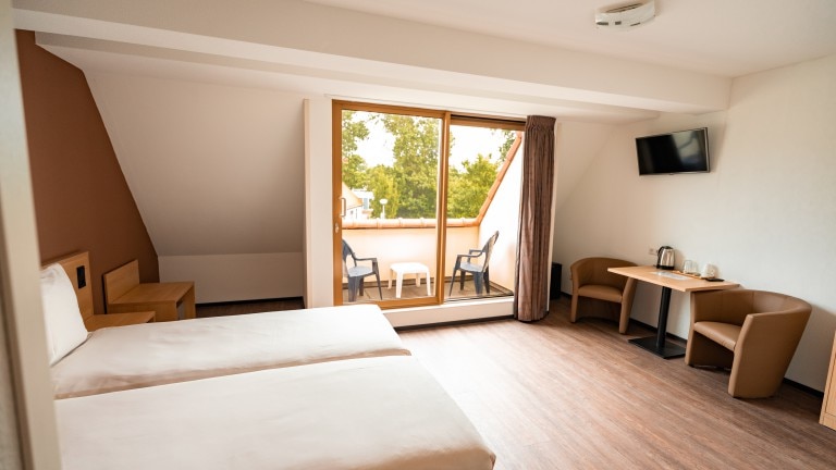 Ruime tweepersoonskamer - Hotel t Zwaantje Callantsoog