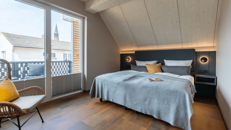 Standaard kamer Gästehaus Bakkerie met balkon - Arthotel Bakker