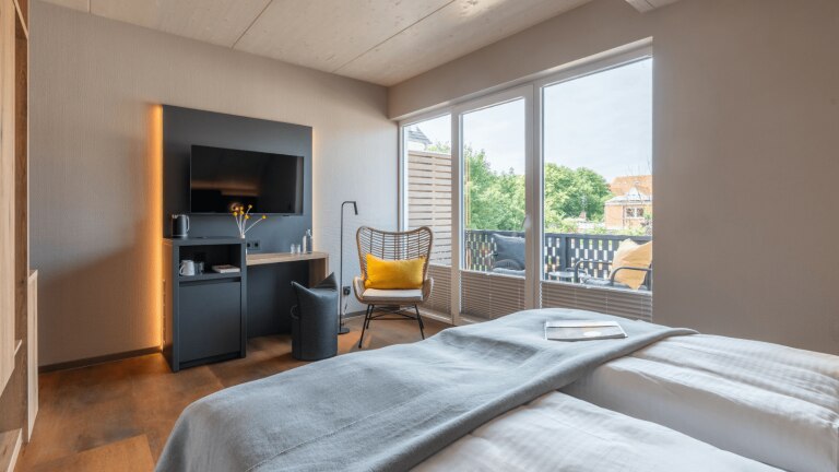 Standaard kamer Gästehaus Bakkerie met balkon - Arthotel Bakker