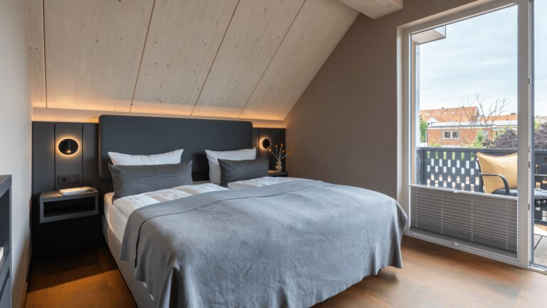 Standaard kamer Gästehaus Bakkerie met balkon - Arthotel Bakker