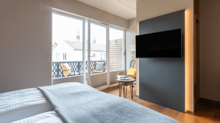 Standaard kamer Gästehaus Bakkerie met balkon - Arthotel Bakker