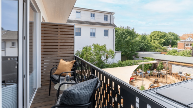 Standaard kamer Gästehaus Bakkerie met balkon - Arthotel Bakker