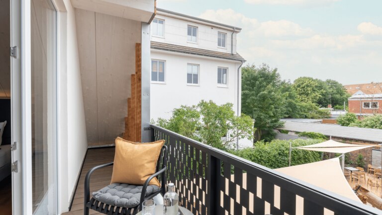 Standaard kamer Gästehaus Bakkerie met balkon - Arthotel Bakker