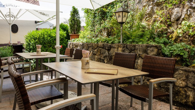 Terras - Flair Hotel Gasthof Hirsch