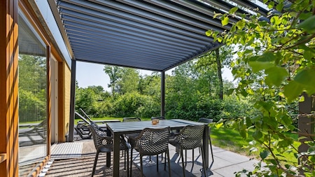 Terras - RCN Vakantiepark De Roggeberg Terras - RCN Vakantiepark De Roggeberg