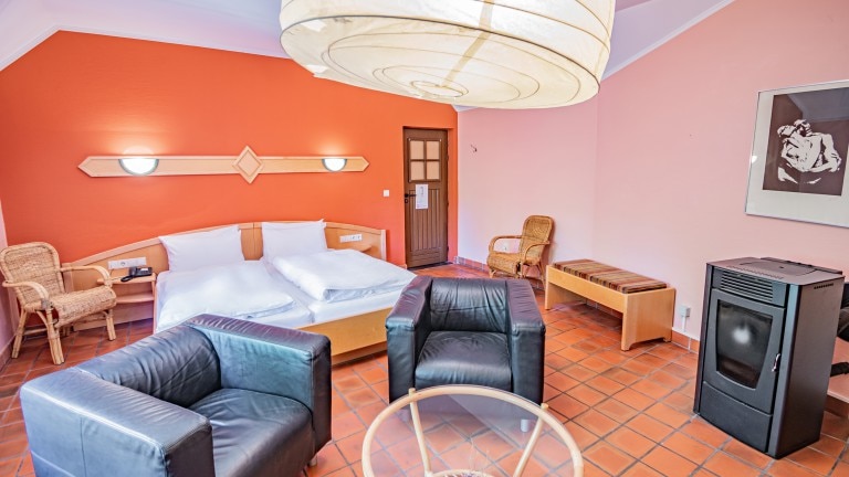 Comfort plus relax kamer rivierzijde - Hotel en Restaurant Aux Tanneries De Wildt