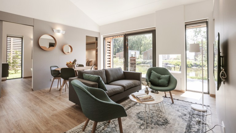 Impressie woonkamer - Suitelodges Gooilanden