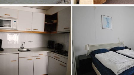 Keuken en slaapkamer - Beach Resort Makkum