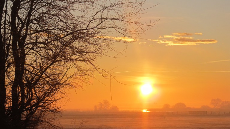 Zonsopgang - Pean-buiten Akkrum