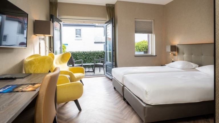 Deluxe twin kamer met terras - Hotel de Lindenboom