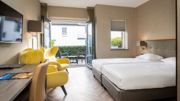 Deluxe twin kamer met terras - Hotel de Lindenboom