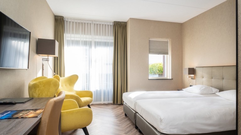 Deluxe twin kamer met terras - Hotel de Lindeboom Texel