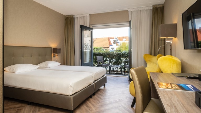 Deluxe twin kamer met terras - Hotel de Lindeboom Texel