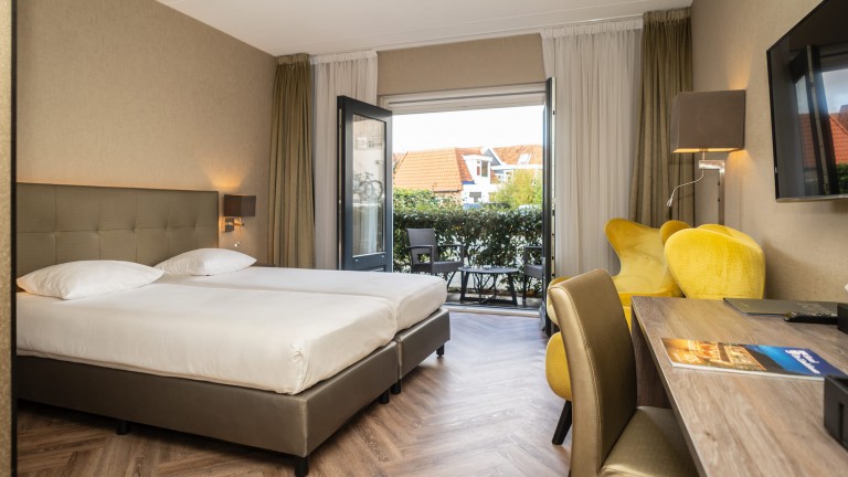 Deluxe twin kamer met terras - Hotel de Lindeboom Texel