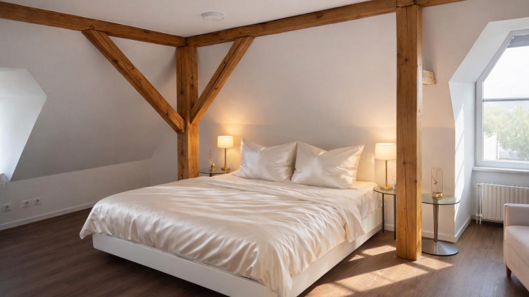Tweepersoonskamer Mansarde met wellnessbad - Schloss Krugsdorf Hotel