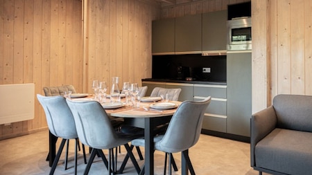 Woonkamer en keuken - Le Hameau de la Semois Woonkamer en keuken - Le Hameau de la Semois