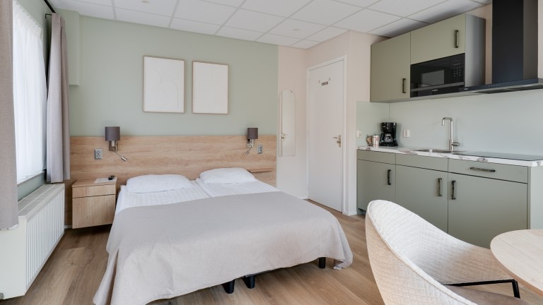 Studio met balkon - Appartementen Parkzicht