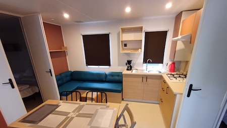 Woonkamer - Camping Floreal La Roche-en-Ardenne