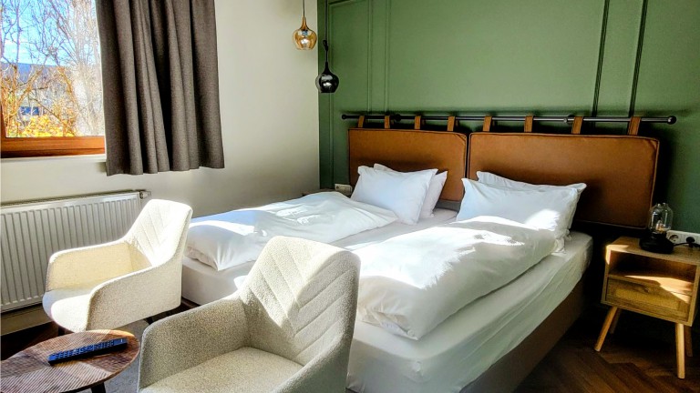 Comfort plus kamer rivierzijde- modern - Hotel en Restaurant Aux Tanneries de Wiltz
