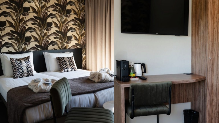 Plant leaf twin room - Hotel Wander