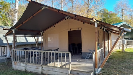 Buitenaanzicht - Vodatent Camping Le Rotja