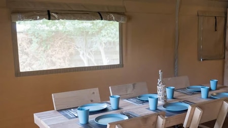 Woonkamer - Vodatent Vakantiepark De Kleine Wielen
