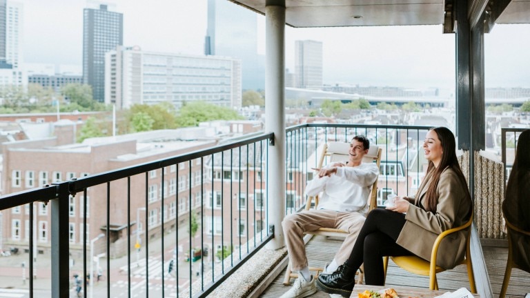 Suite met balkon - Rotterdam Teleport Hotel