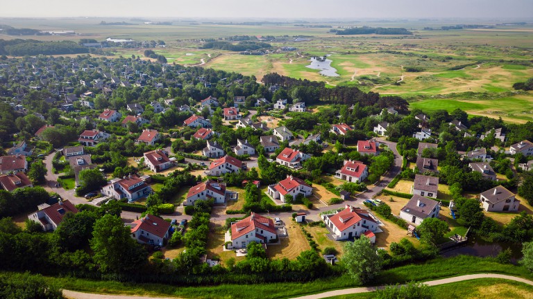 Luchtfoto - Villapark Residentie Texel