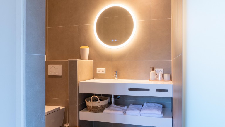 Badkamer standaard kamer - Herberg de Zwaan