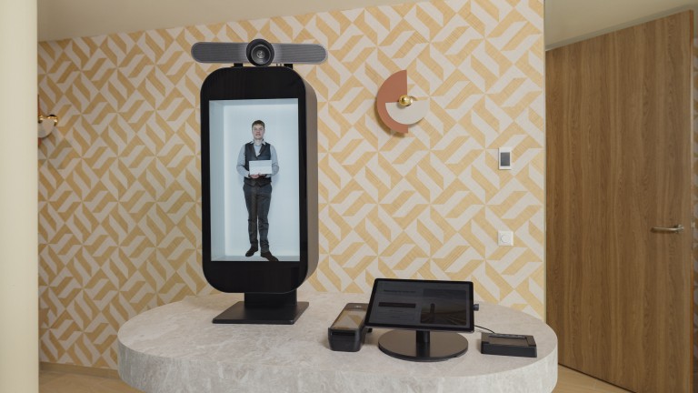 Holografische receptie - Hotel Riet Kloeg Collection