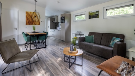 Woonkamer - Vakantiepark De Rimboe en De Woeste Hoogte