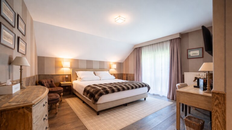 Superior king kamer met tuinzicht - La Barriere de Transinne