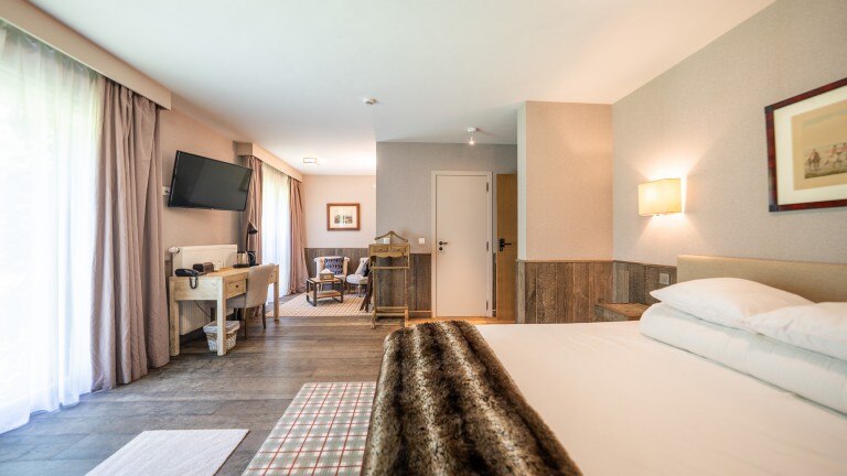 Superior king kamer met tuinzicht - La Barriere de Transinne