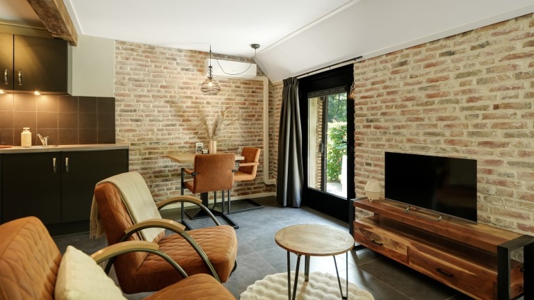 Studio met bubbelbad - De Kasteelboerderij