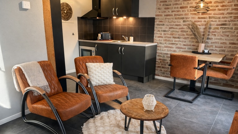 Studio met bubbelbad - De Kasteelboerderij