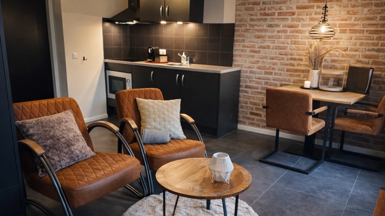 Studio met bubbelbad - De Kasteelboerderij