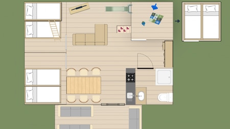 Plattegrond - Vakantiehoeve Si-Es-An Plattegrond - Vakantiehoeve Si-Es-An